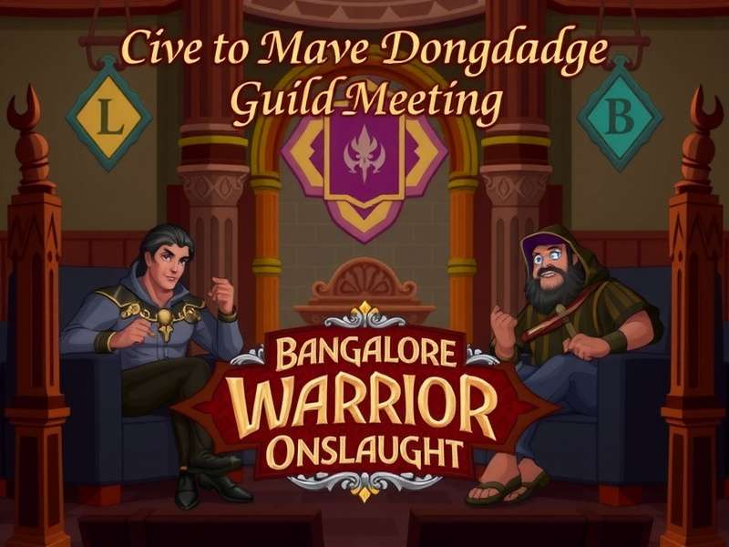 Indian Players Strategizing in Guild Hall Bangalore Warrior Onslaught Guild Meeting